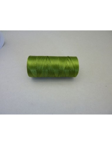 5 m fil, cordon nylon vert anis avocat brillant 0,8mm