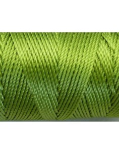 5 m fil, cordon nylon vert anis avocat brillant 0,8mm 2