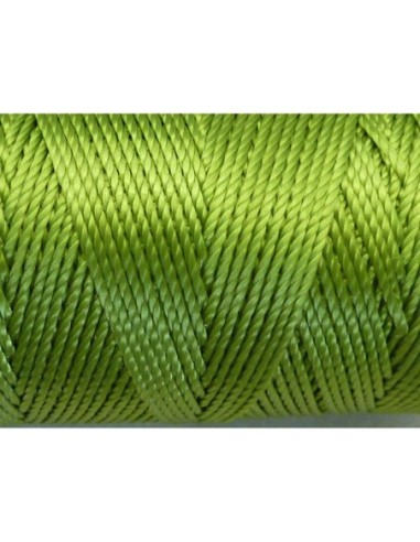 5 m fil, cordon nylon vert anis avocat brillant...