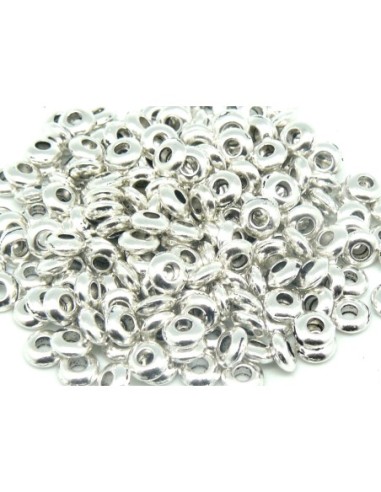 Perle rondelle 5mm argenté pas chère