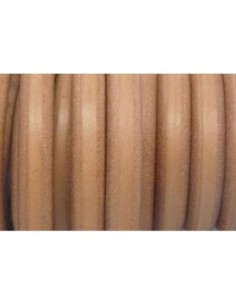 20cm Cuir regaliz 10mm x 6,4mm de couleur beige naturel,...