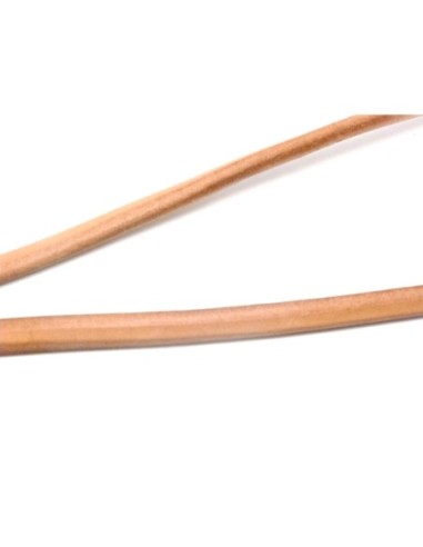 20cm Cuir regaliz 10mm x 6,4mm de couleur beige...