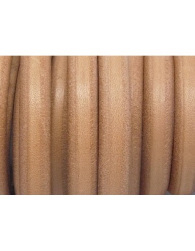 20cm Cuir regaliz 10mm x 6,4mm de couleur beige...
