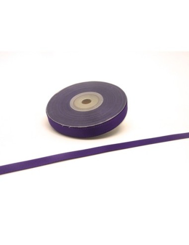 1 bobine de 19m de ruban gros grain de largeur 10mm souple de couleur violet