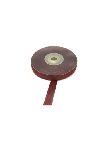 5m ruban gros grain de largeur 10mm souple de couleur rouge grenat, bordeaux