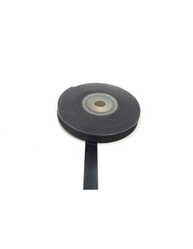 1 bobine de 19m de ruban gros grain de largeur 10mm souple de couleur noir
