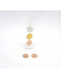 Estampe filigrane couleur or rose 2