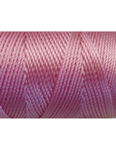 R-5 m fil, cordon nylon rose brillant 0,8mm