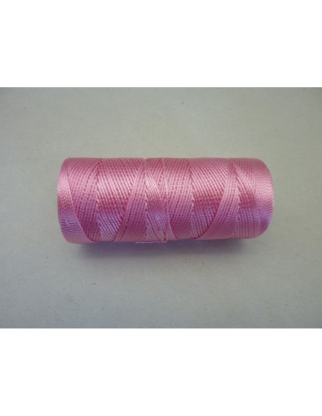 R-5 m fil, cordon nylon rose brillant 0,8mm