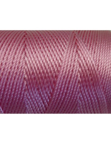 R-5 m fil, cordon nylon rose brillant 0,8mm