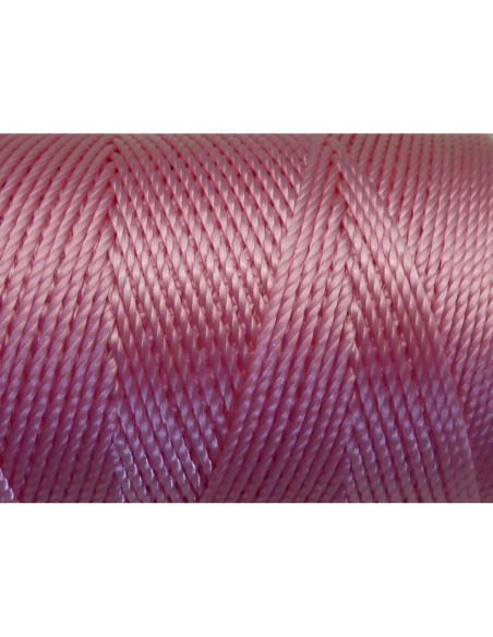 R-5 m fil, cordon nylon rose brillant 0,8mm