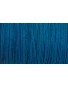 Cordon suédine bleu électrique vif 2,5mm
