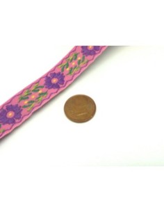 R-1,5m ruban ethnique tissé de largeur 14mm 2