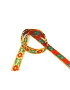 1,5m ruban ethnique tissé de largeur 14mm