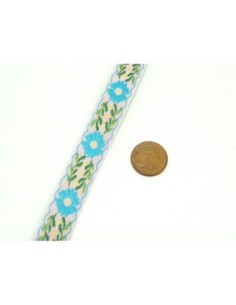 R-1,5m ruban ethnique tissé de largeur 14mm 2