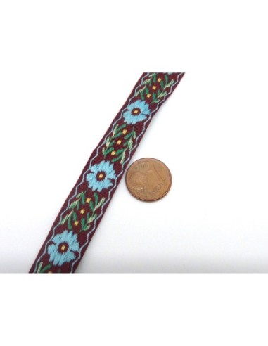 R-90cm ruban ethnique tissé de largeur 14mm