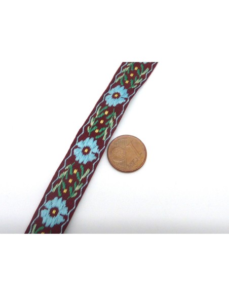 R-90cm ruban ethnique tissé de largeur 14mm