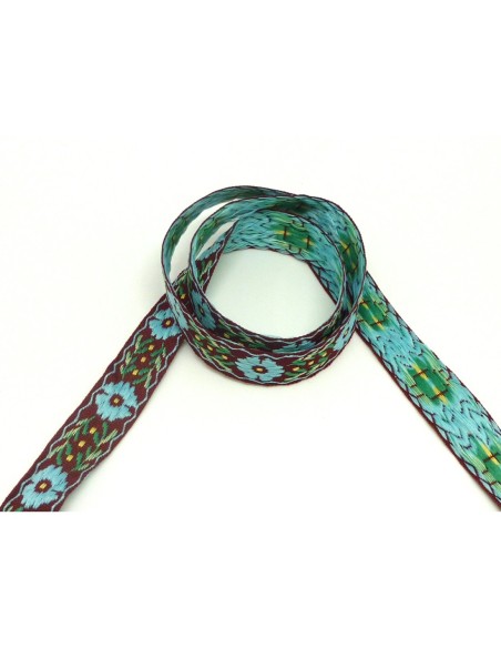R-90cm ruban ethnique tissé de largeur 14mm