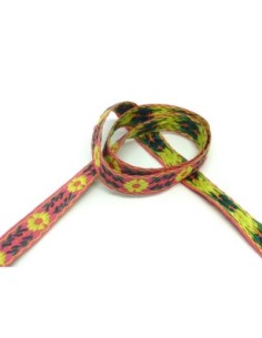 1,5m ruban ethnique tissé de largeur 14mm
