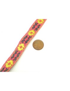 1,5m ruban ethnique tissé de largeur 14mm 2