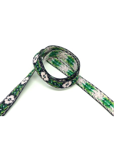 1,5m ruban ethnique tissé de largeur 14mm