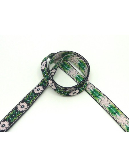 1,5m ruban ethnique tissé de largeur 14mm