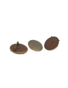 Support broche en métal de couleur cuivre