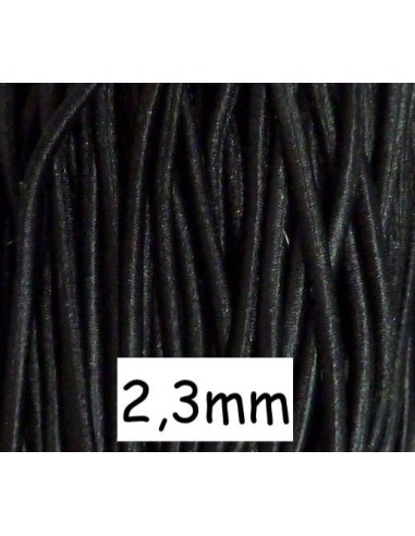 Fil élastique 2,3mm noir
