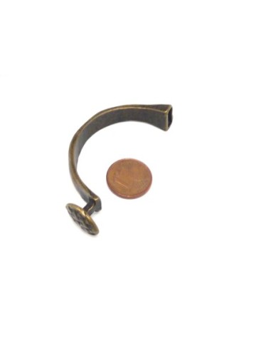 Fermoir demi jonc bronze