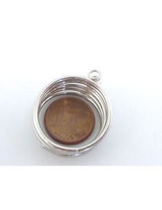 R-Support bague multi rangs avec 5 anneaux en métal argenté 2