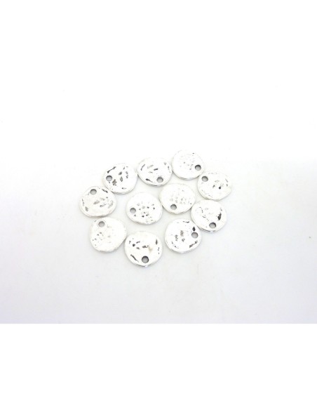 pastille en métal argenté 11mm