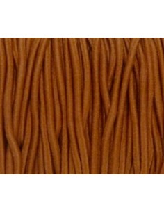 Elastique 2mm marron caramel pour bijoux 2