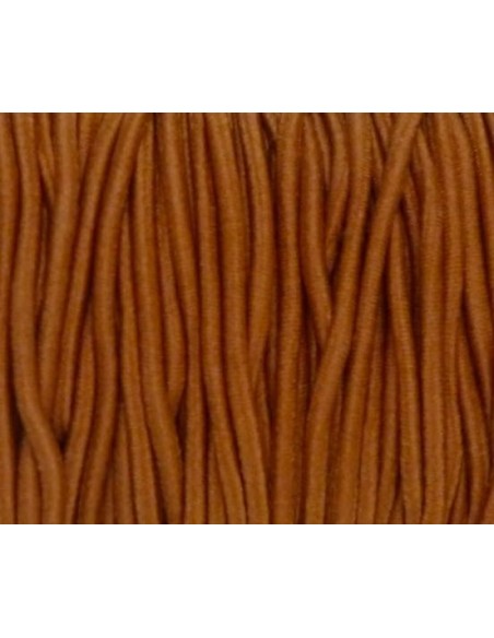 Elastique 2mm marron caramel pour masque