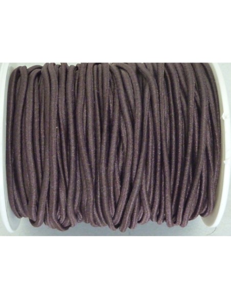 Elastique rond 2mm marron pour couture 