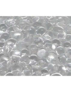 Perle goutte en verre de couleur transparente crystal 9,2mm 2