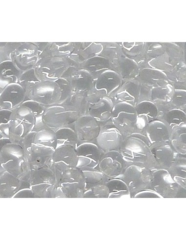 Perle goutte 9,2mm en verre de couleur transparente Crystal
