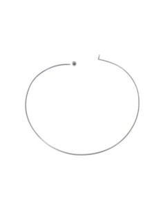 Collier tour de cou rigide en métal anthracite 2