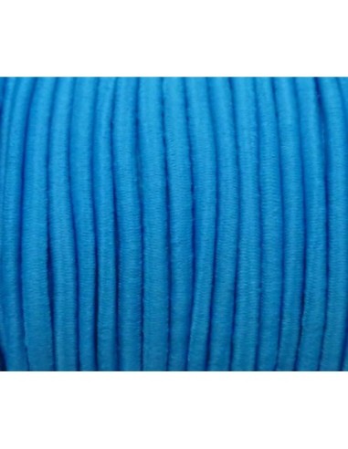 Fil élastique 2mm rond bleu vif pas cher