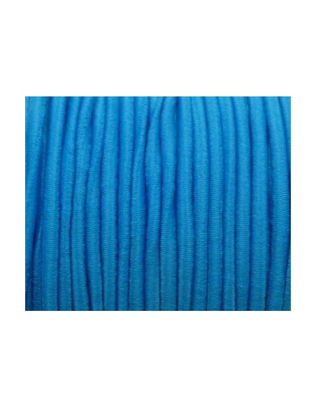 Cordon élastique 2mm bleu vif pas cher