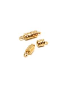 Fermoir à vis doré en métal