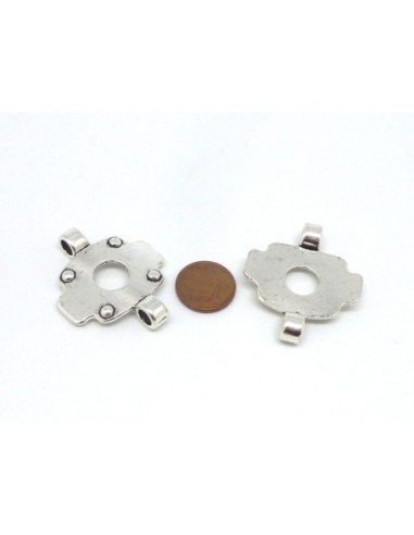 R-10 passants en métal argenté entre pièce pour...