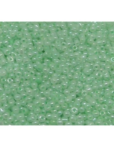 Mini perle couleur  vert d'eau nacré