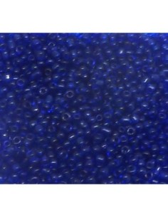 R-20g perles de rocaille 2mm en verre de couleur bleu...