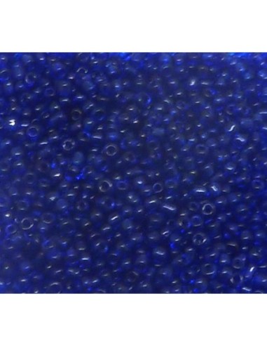 R-20g perles de rocaille 2mm en verre de couleur bleu outremer