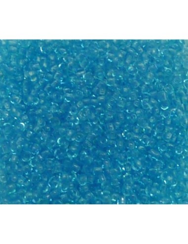 R-20g soit environ 2040 perles de rocaille 2mm en verre de couleur bleu cyan