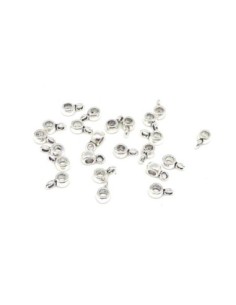 mini beliere pour cordon de 2mm en metal argente 2