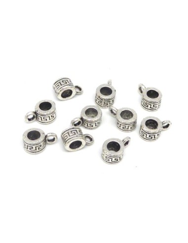 support breloques en métal argenté style ethnique