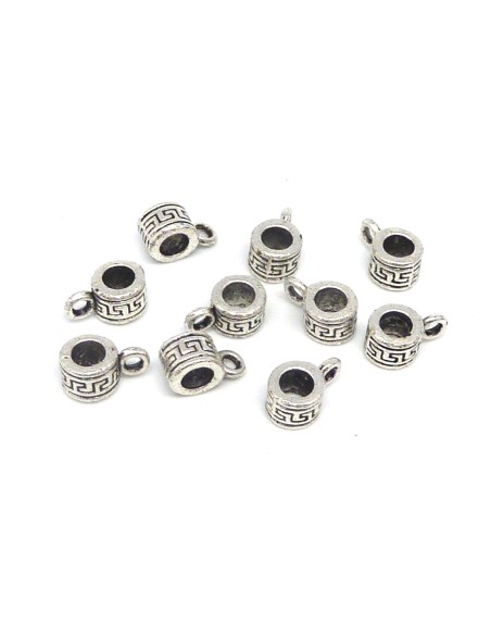 support breloques en métal argenté style ethnique