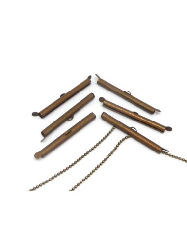 Embout tube cintre bronze 40mm