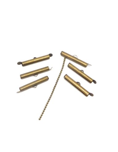 Embout tube pour tissage perle